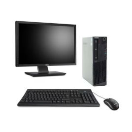 PC BUREAU - Lenovo ThinkCentre M83 SFF 24" Core i5 3,1 GHz - HDD 500 Go - RAM 8 Go